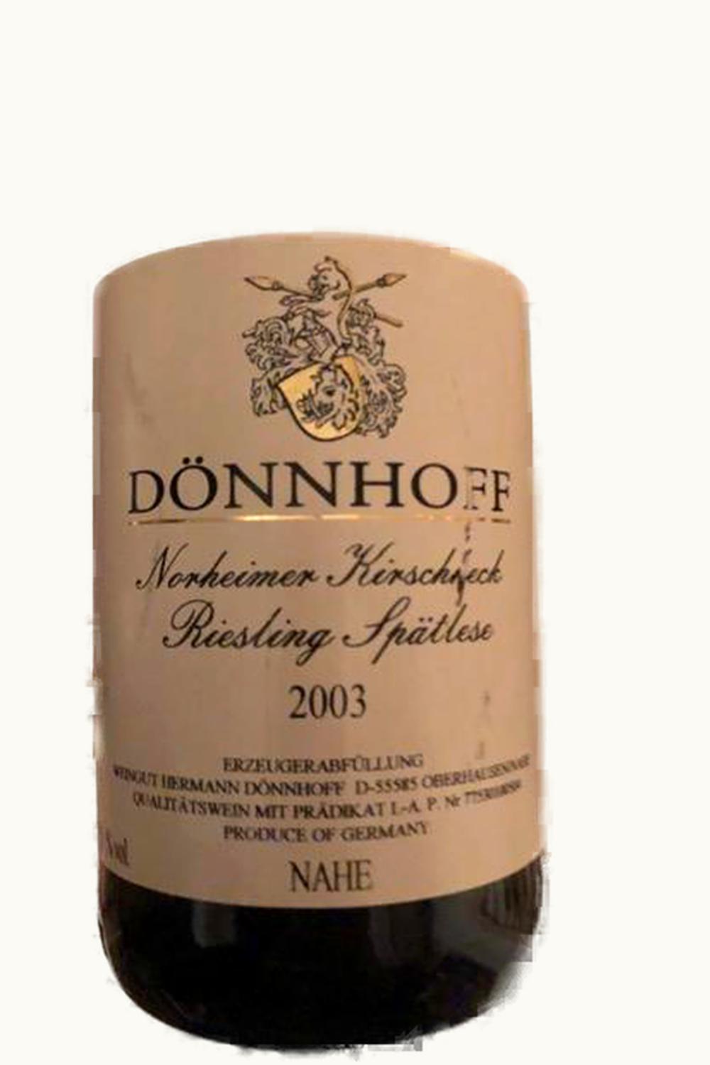 Donnhoff Donnhoff Kirschheck Riesling Spatl, 2003
