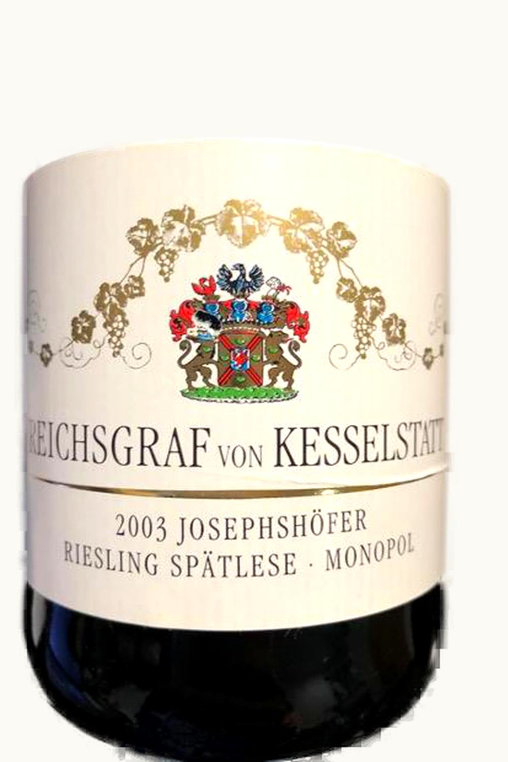 Reichsgraf von Kesselstatt Reichsgraf von Kesselstatt Josephshof Riesling Spätl, 2003