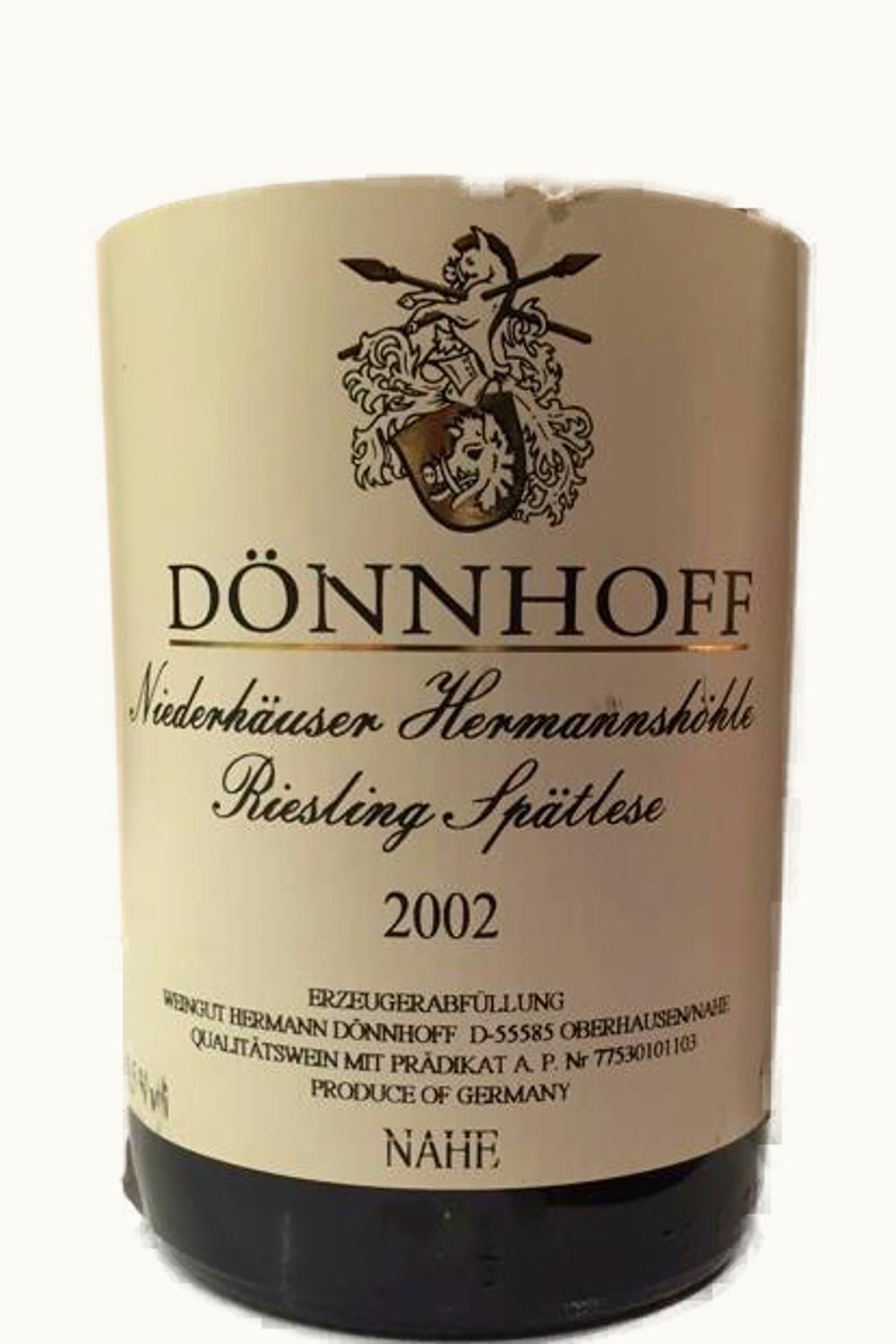 Donnhoff Donnhoff Hermannshöhle Riesling Spätlese, 2002