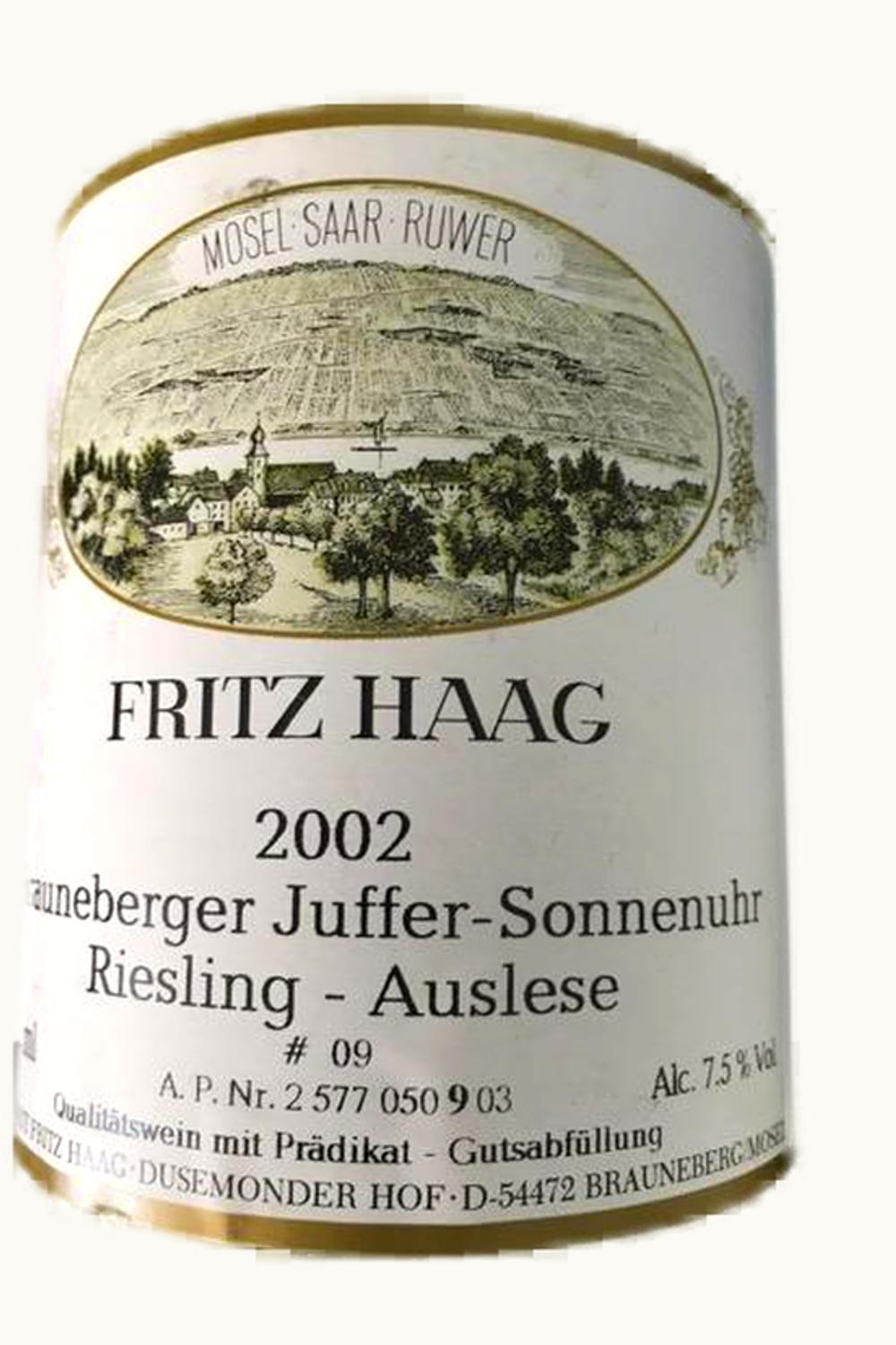 Fritz Haag Fritz Haag Juffer-Sonnenuhr Riesling Auslese Gold Cap, 2002 UZ0671691
