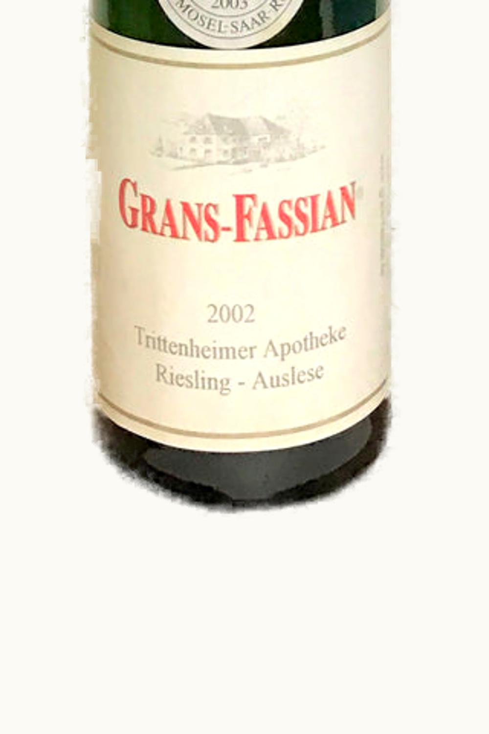 Grans-Fassian Grans-Fassian Trittenheimer Apotheke Riesling Auslese Gold Cap, 2002