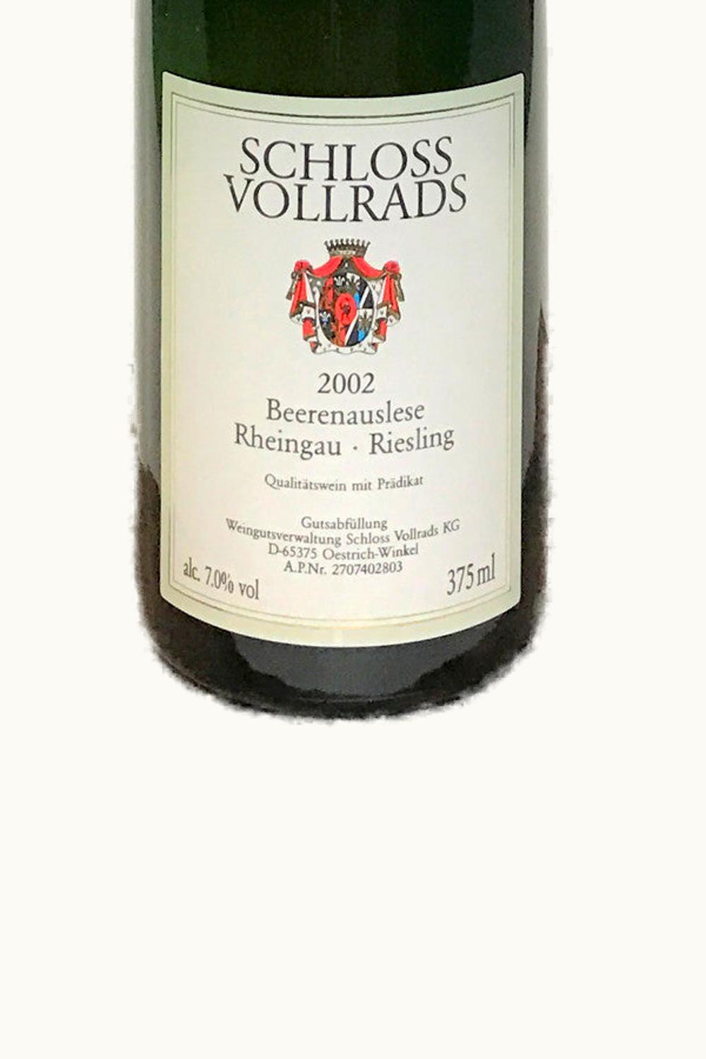 Schloss Vollrads Schloss Vollrads Riesling BA, 2002