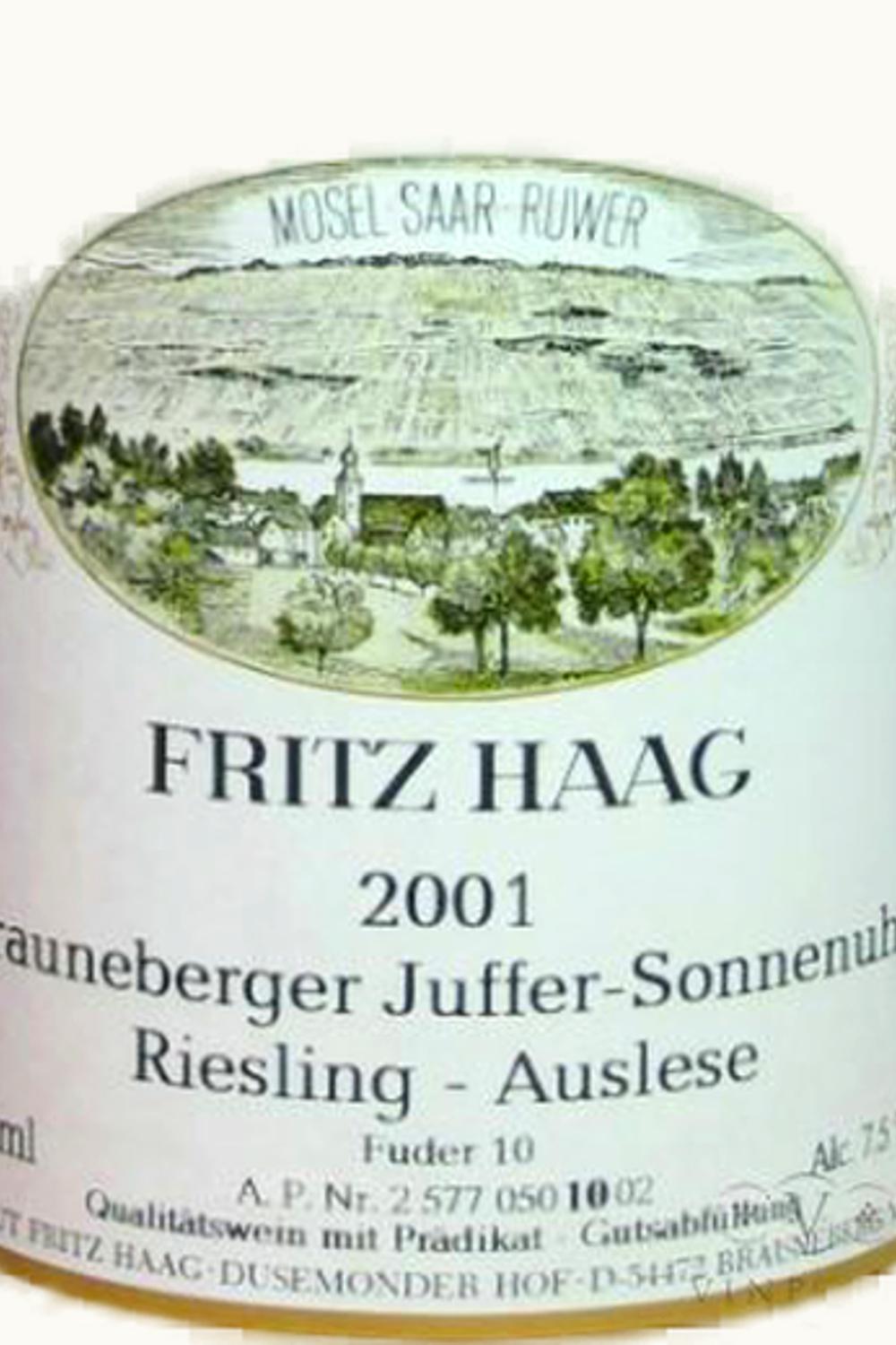Fritz Haag Fritz Haag Juffer-Sonnenuhr Riesling Auslese Fuder Ten, 2002