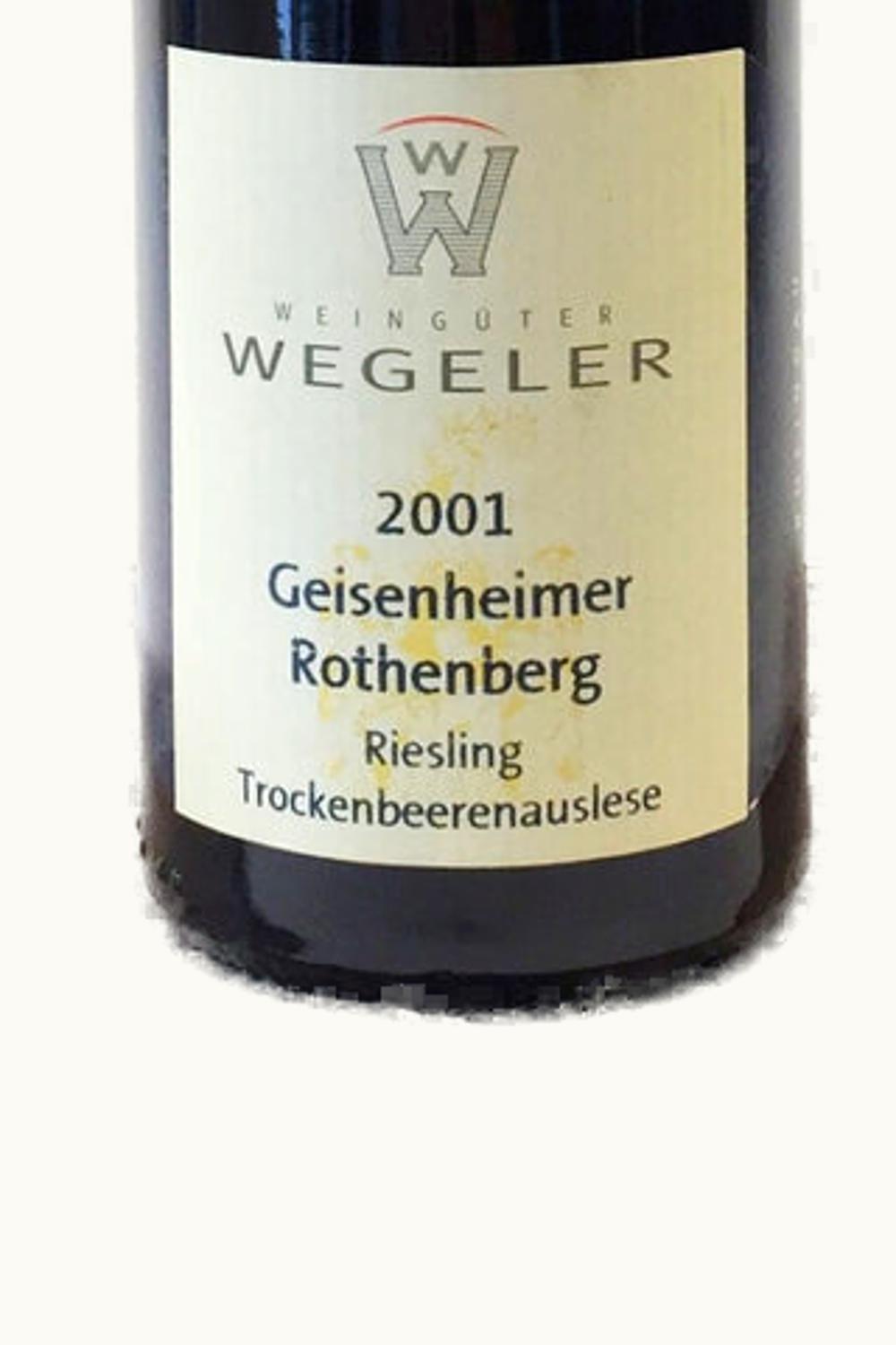 Wegeler Wegeler Geisenheimer Rothenberg Riesling TBA, 2001