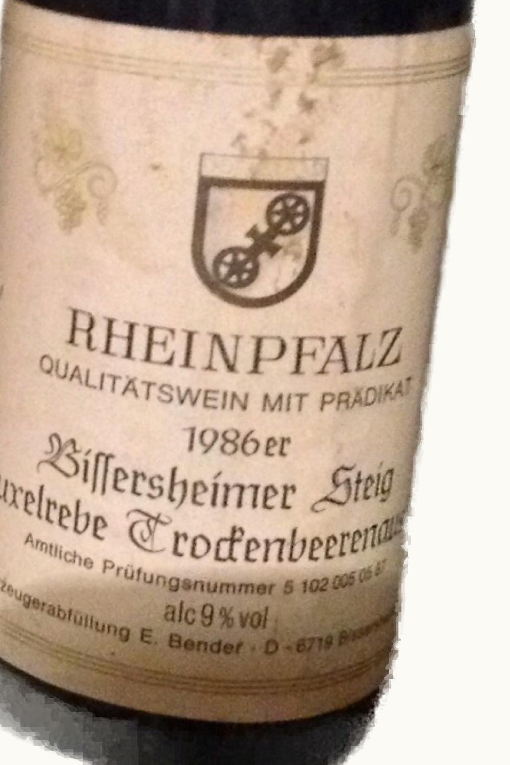 Eric Blender Eric Blender Pfalz Bissersheimer Steig Huxelrebe TBA, 2001