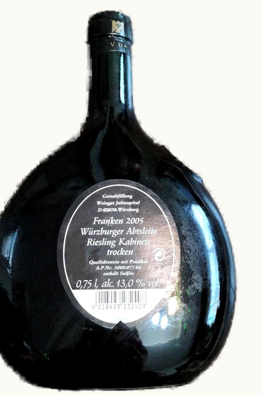 Juliusspital Juliusspital Würzburg Abtsleite Silvaner Kabinett Trocken, 2001