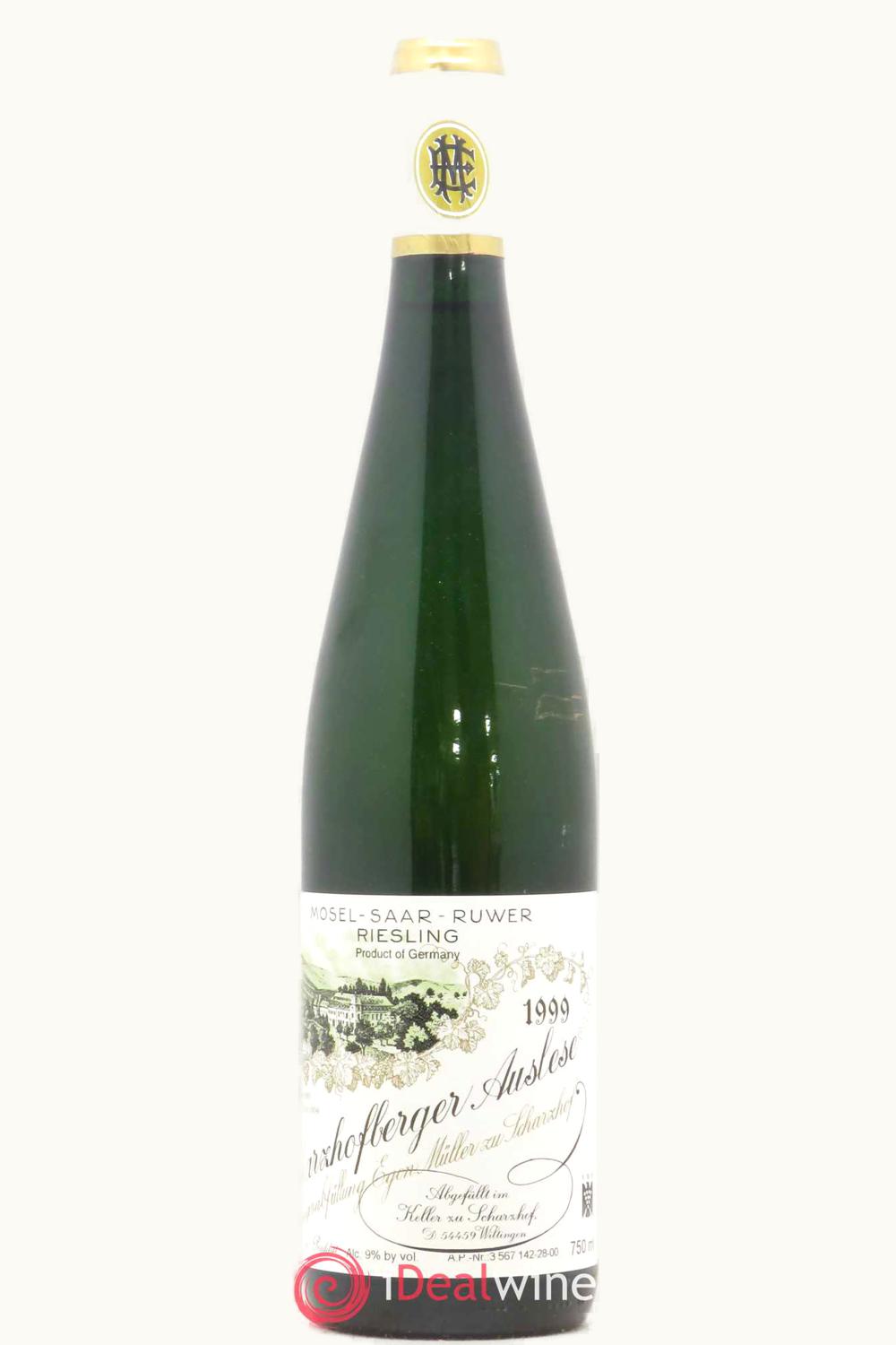 Egon Müller Egon Müller Wiltinger Scharzhofberger Riesling Auslese, 1999 UZ0672260