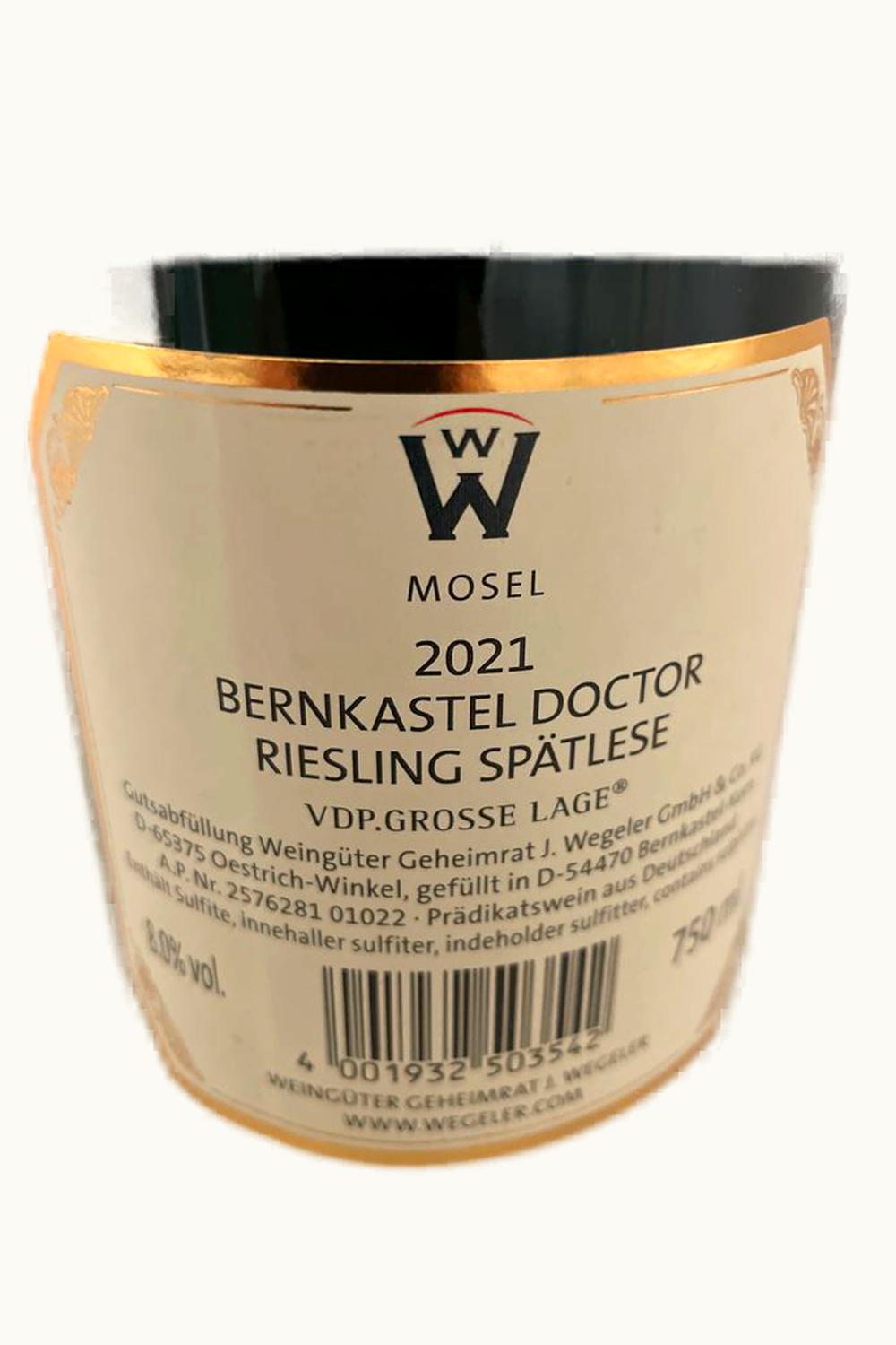 Wegeler Wegeler Bernkasteler Doctor Riesling Spätlese, 1997
