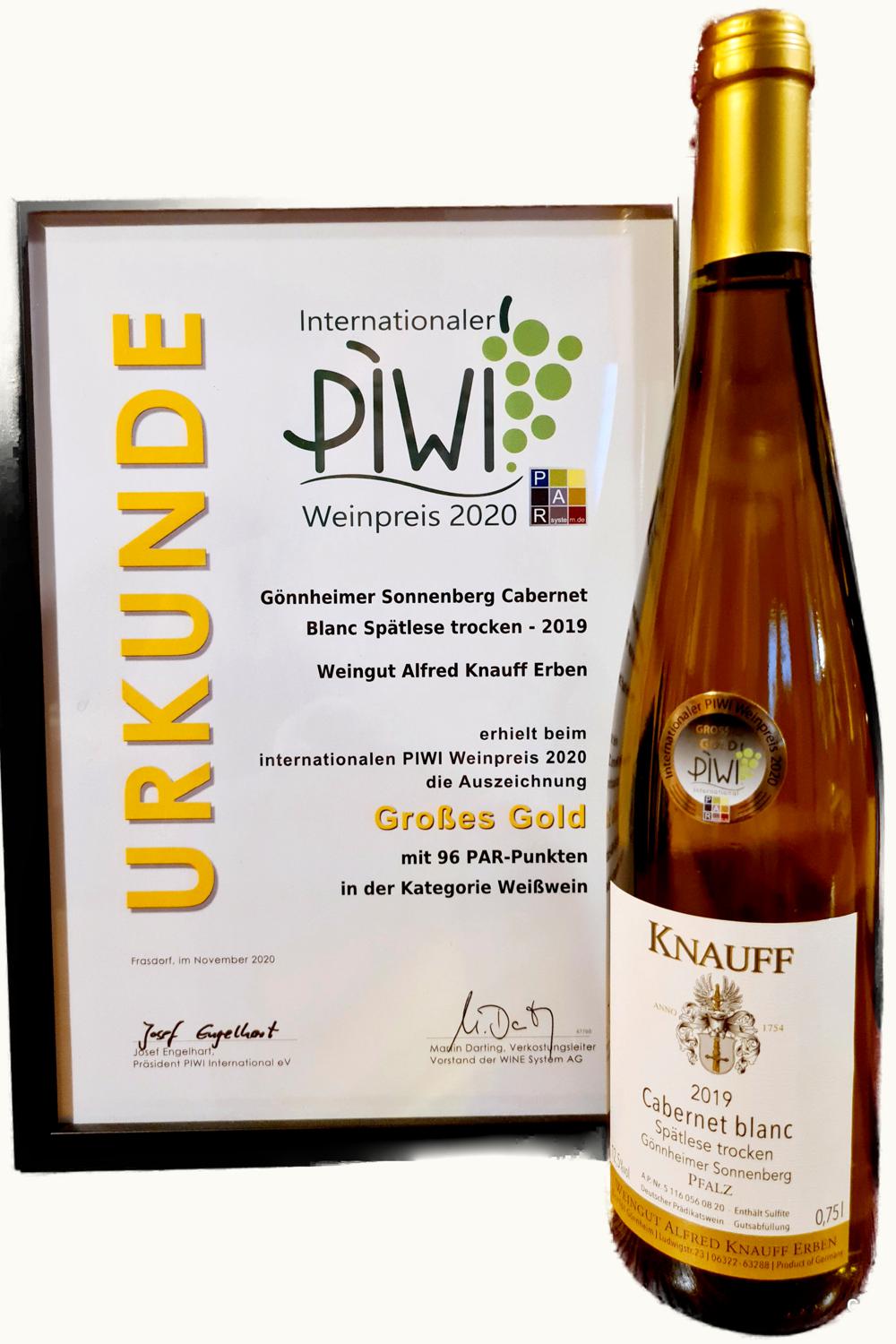 Alfred Knauff Erben Alfred Knauff Erben Gönnheimer Mandelgarten Scheurebe Eiswein, 1997