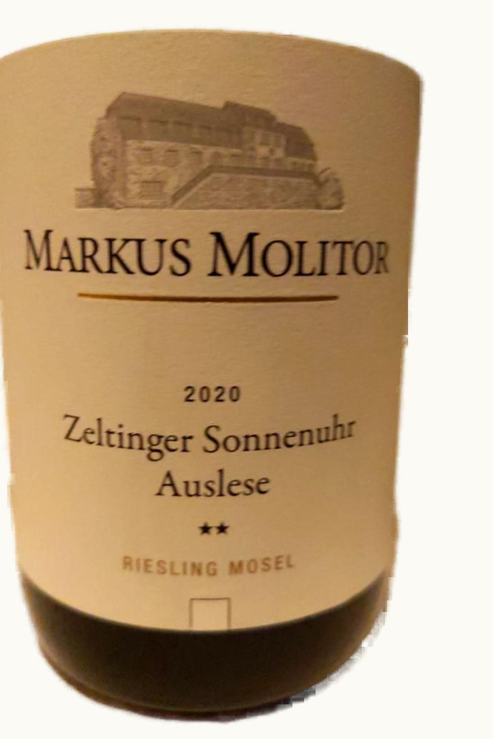 Markus Molitor Markus Molitor Zeltinger Sonnenuhr Riesling TBA, 1996