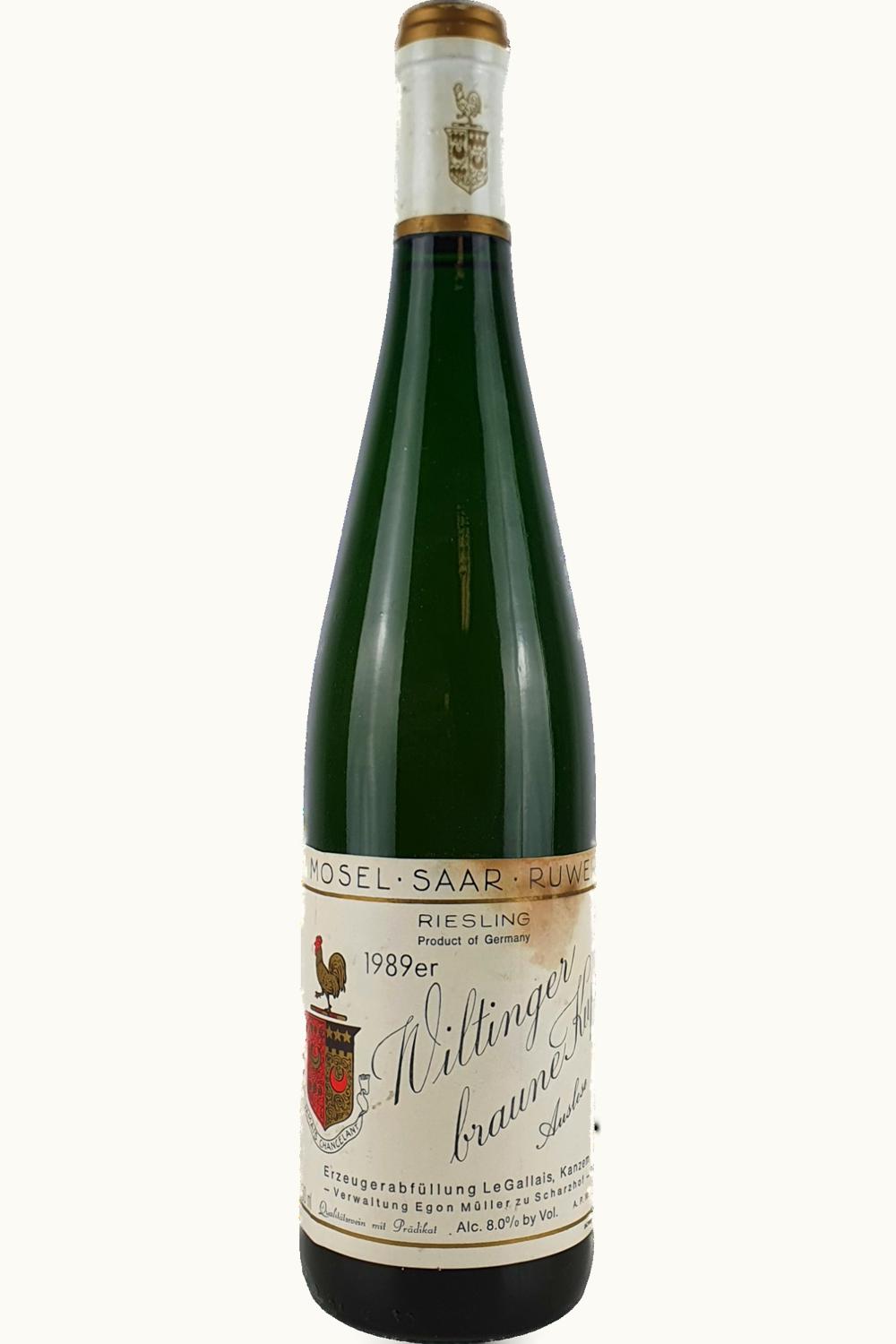 Egon Müller Egon Müller Le Gallais Braun Kupp Riesling Auslese Gold Cap, 1996