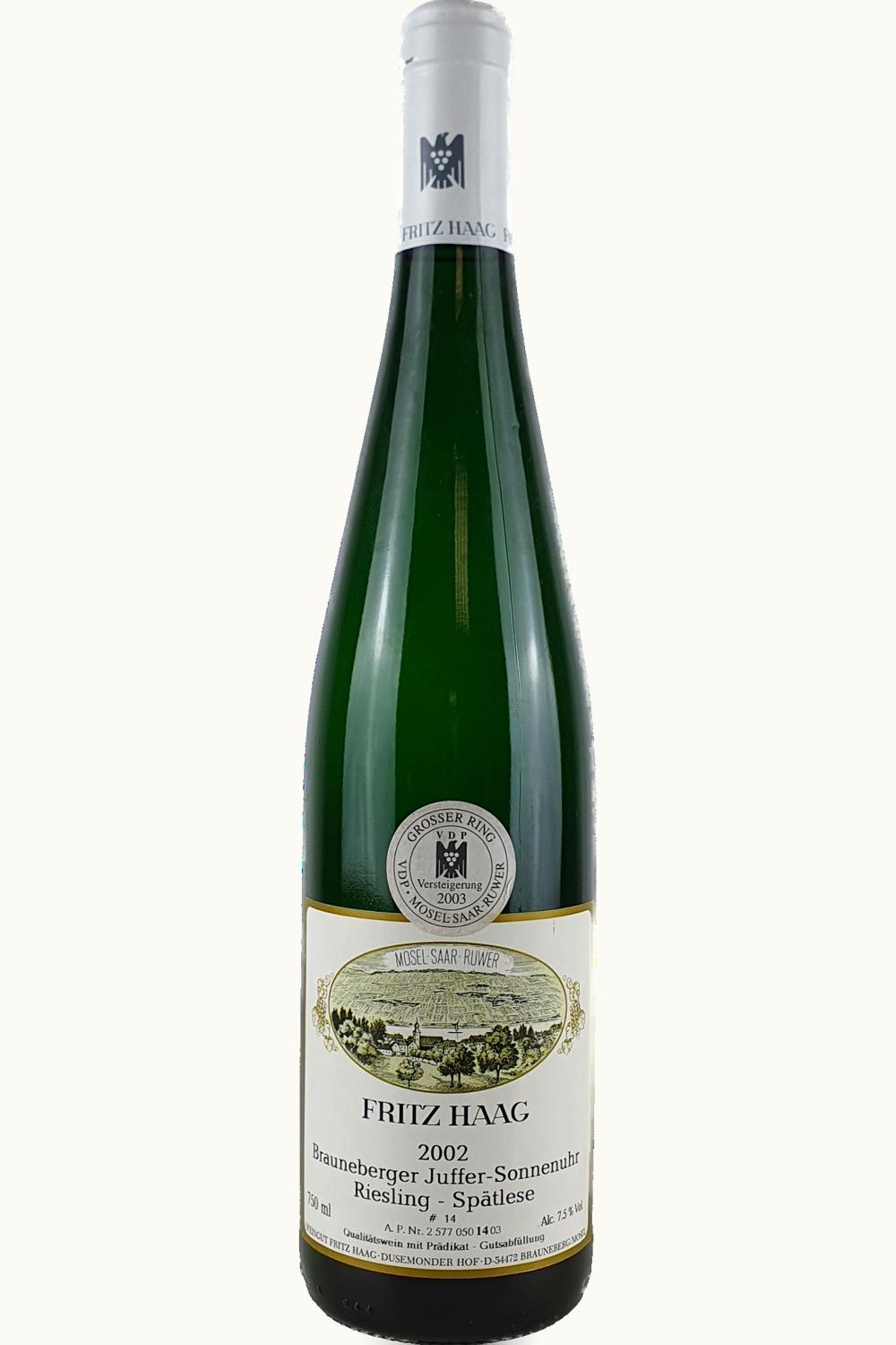 Fritz Haag Fritz Haag Brauneberger Juffer-Sonnenuhr Riesling BA, 1995