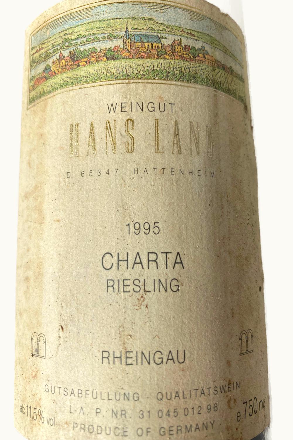 Hans Lang Hans Lang Rheingau Charta Riesling Trocken, 1995