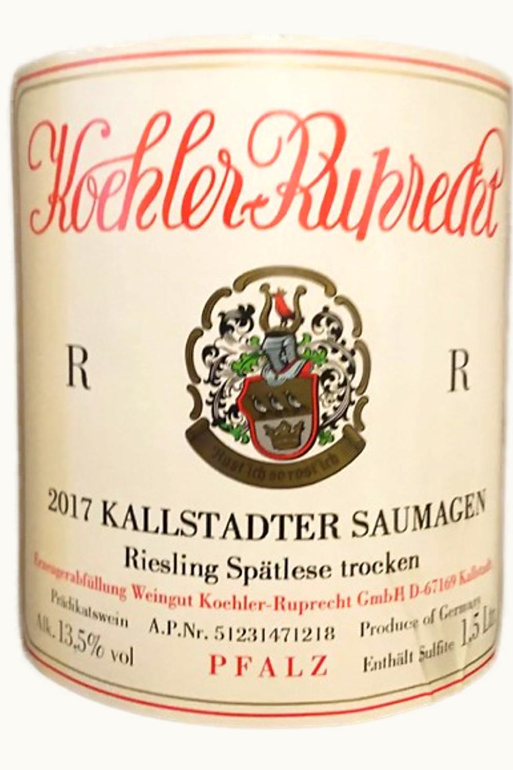 Koehler-Rupprecht Koehler-Rupprecht Saumagen Riesling TBA, 1994