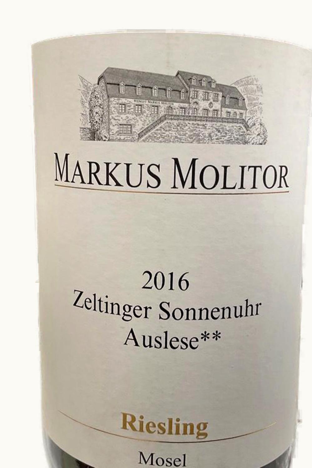 Markus Molitor Markus Molitor Zeltinger Sonnenuhr Riesling TBA, 1993