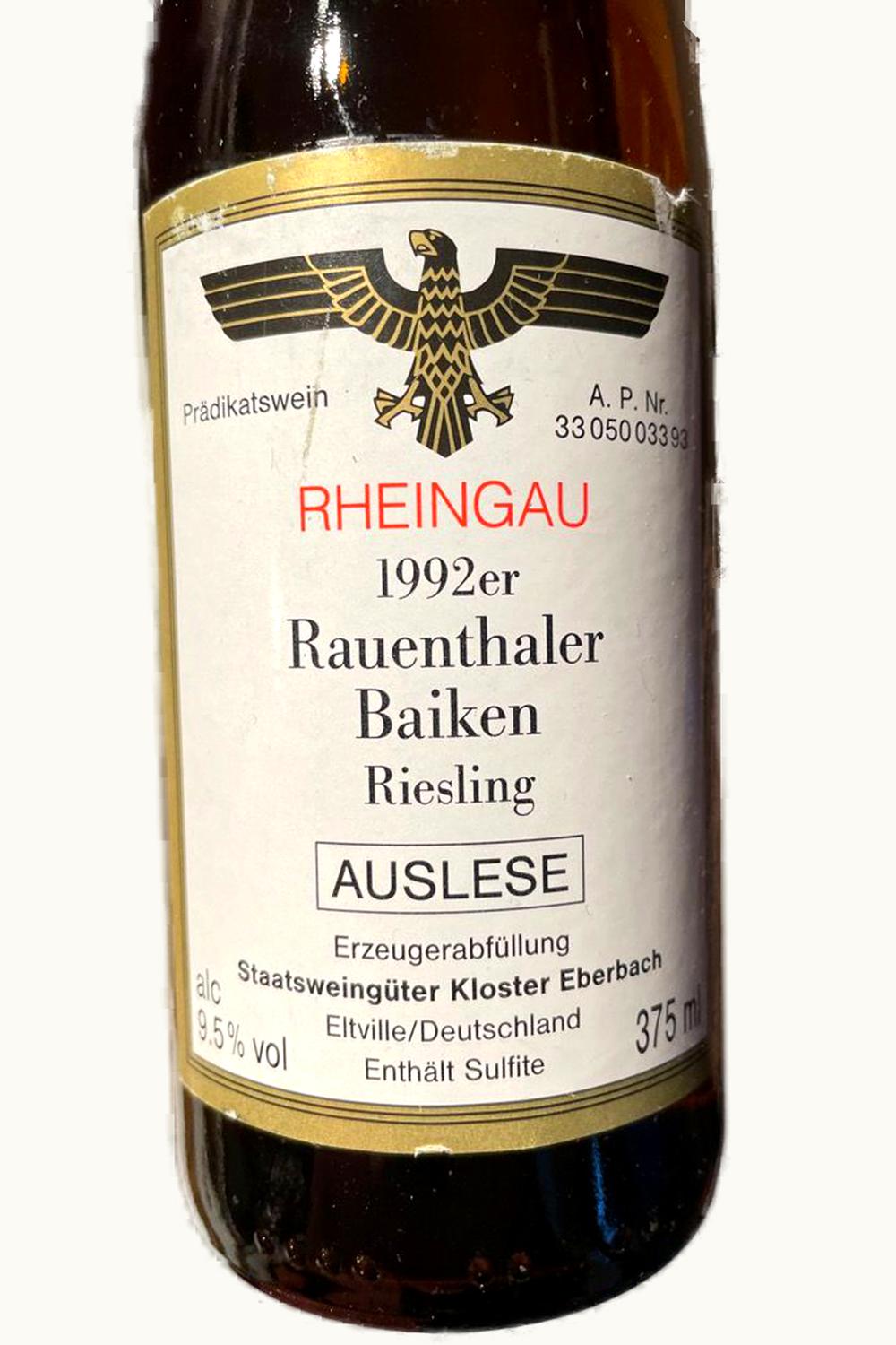 Staatlicher Hofkeller Staatlicher Hofkeller Baiken Riesling TBA, 1993