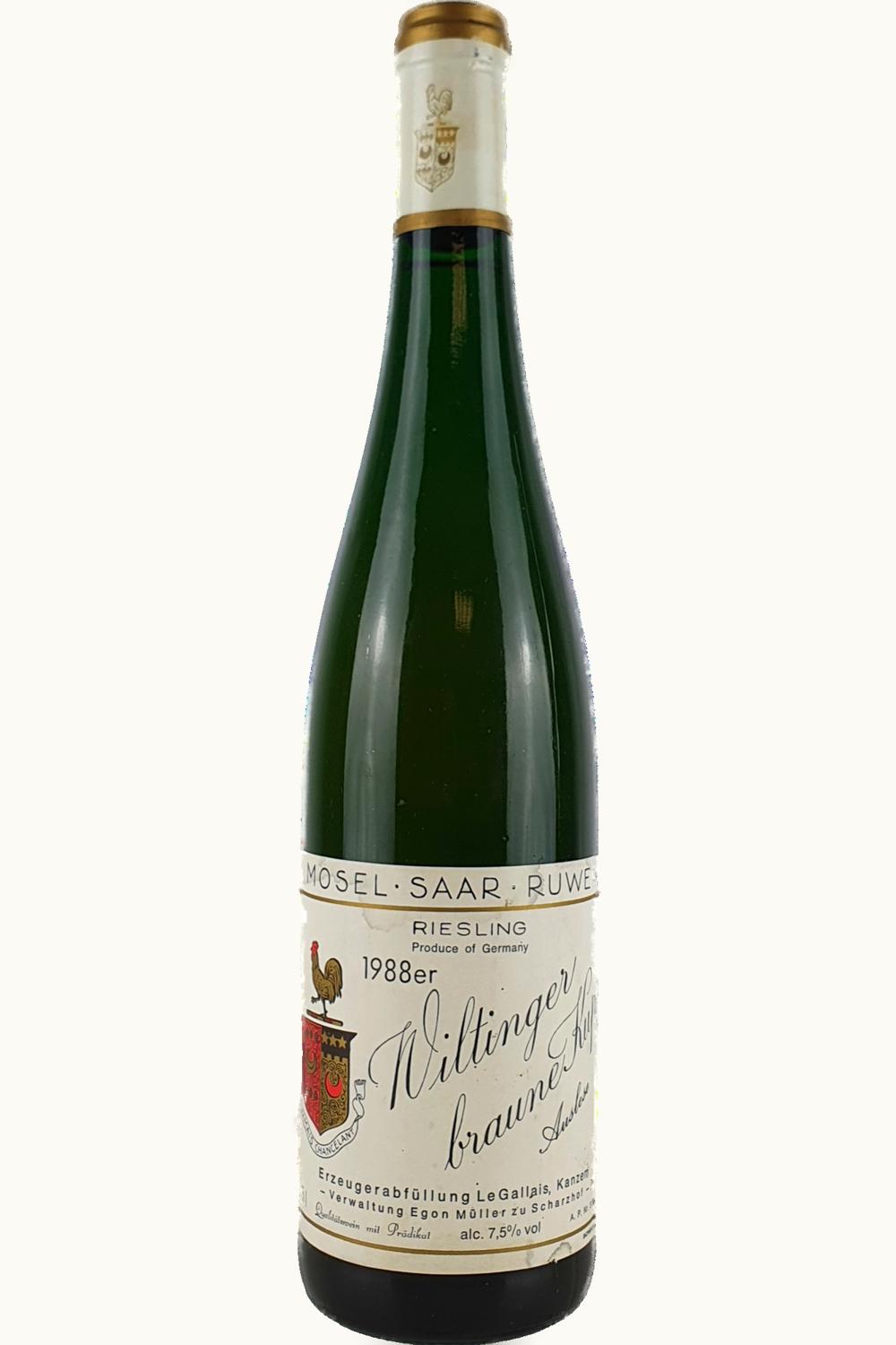 Egon Müller Egon Müller Le Gallais Braun Kupp Riesling BA, 1993