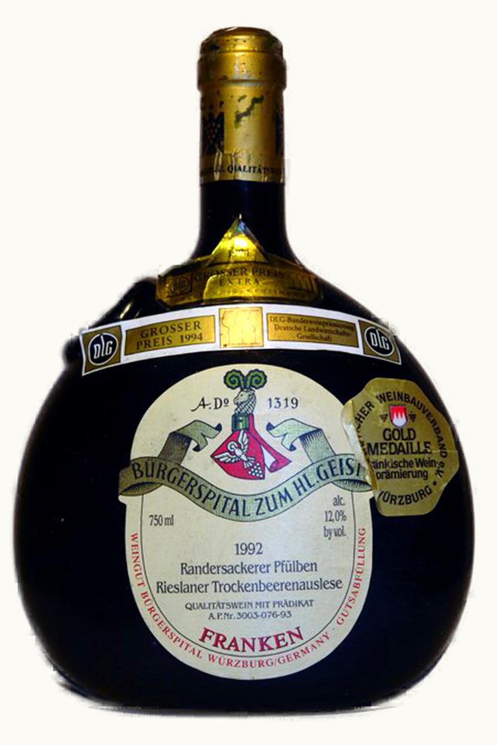 Burgerspital zum Heiligen Geist Bürgerspital zum Heiligen Geist Stein Harfe Rieslaner TBA, 1992