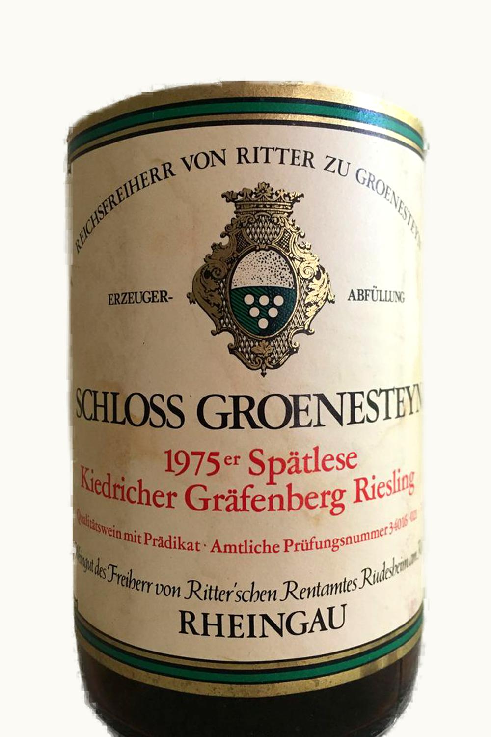 Schlossgut Groenesteyn Schlossgut Groenesteyn Grafenberg Riesling Spätlese, 1990