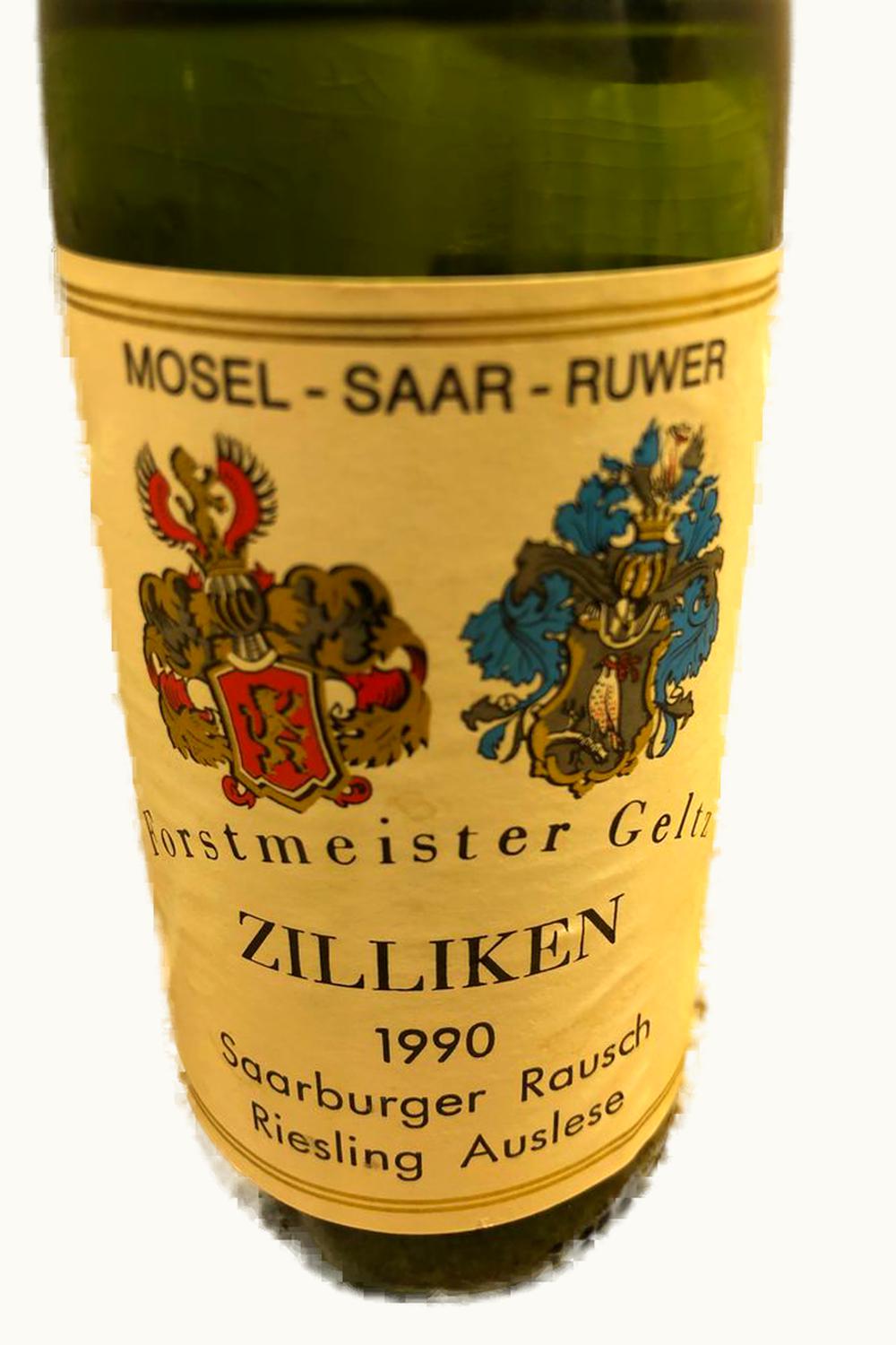 Forstmeister Geltz-Zilliken Forstmeister Geltz-Zilliken Saarburger Rausch Riesling Auslese Lange Gold Cap, 1989
