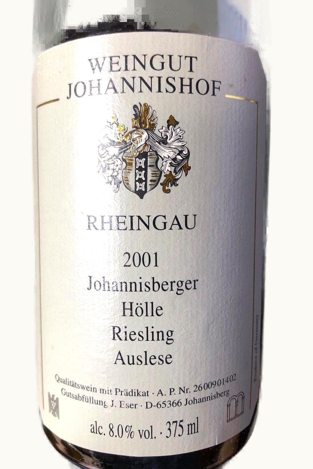 Weingut Johannishof Eser Weingut Johannishof Eser Hölle Riesling Auslese, 1989