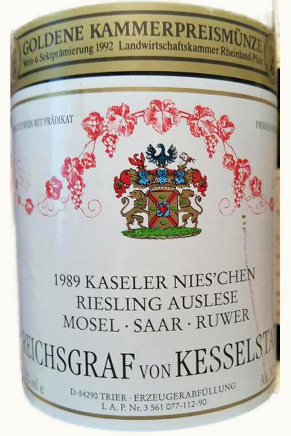 Reichsgraf von Kesselstatt Nies'chen Riesling Auslese, 1989