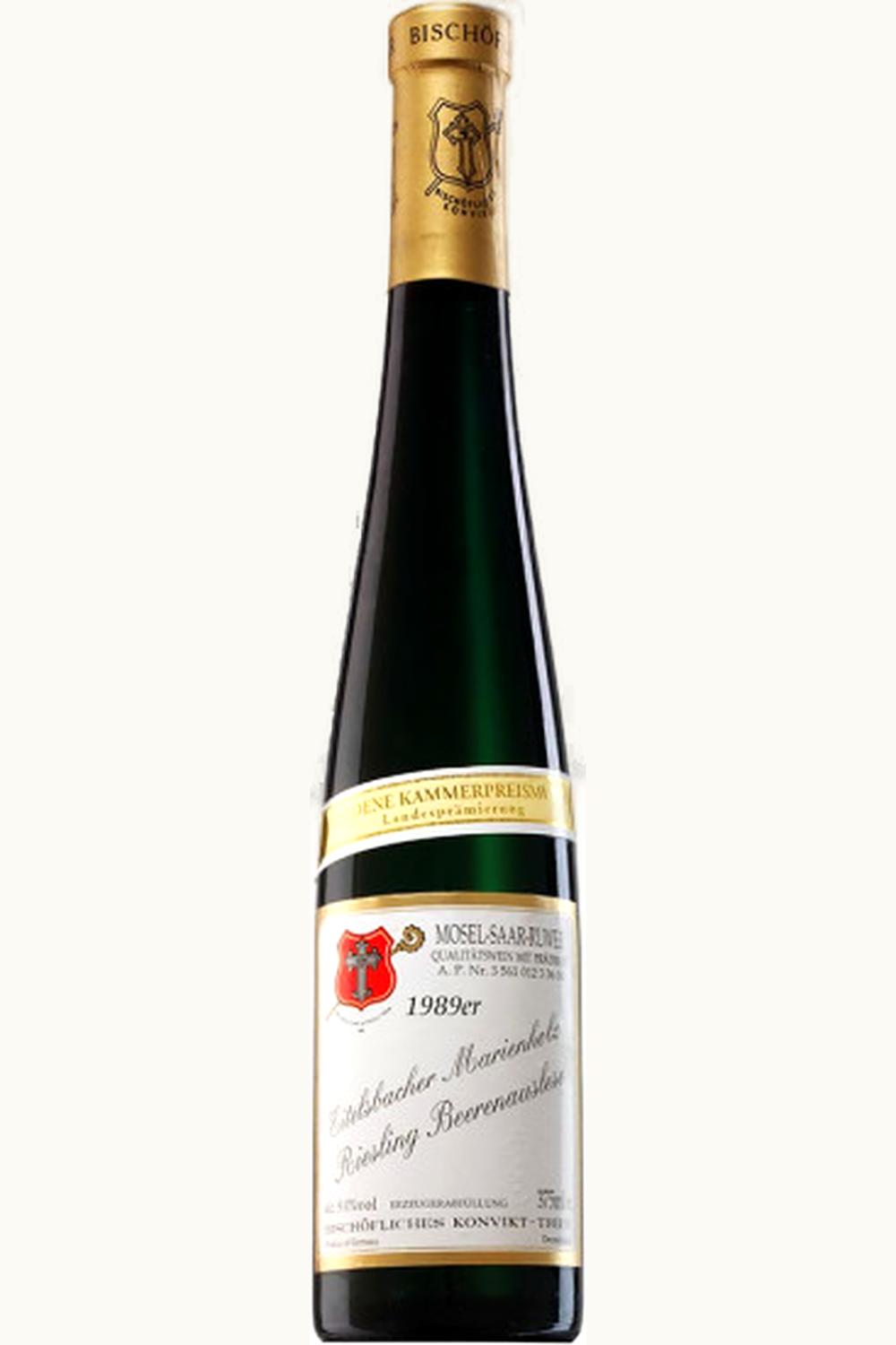 Bischof Trier Eitelsbacher Marienholz Riesling TBA Gold Cap, 1989