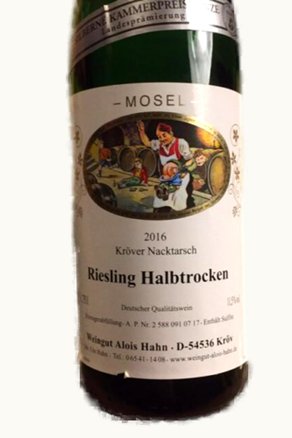 Alois Hahn Alois Hahn Kröver Nacktarsch Riesling Hochgewächs, 1987
