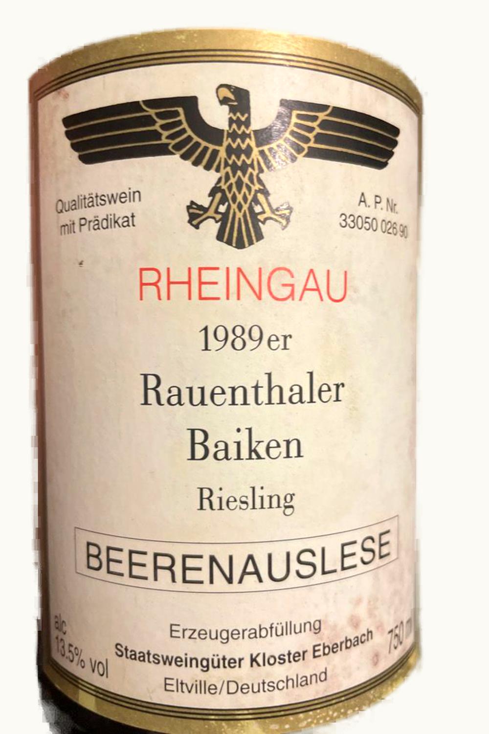 Kloster Eberbach Kloster Eberbach Baiken Riesling Ice, 1986