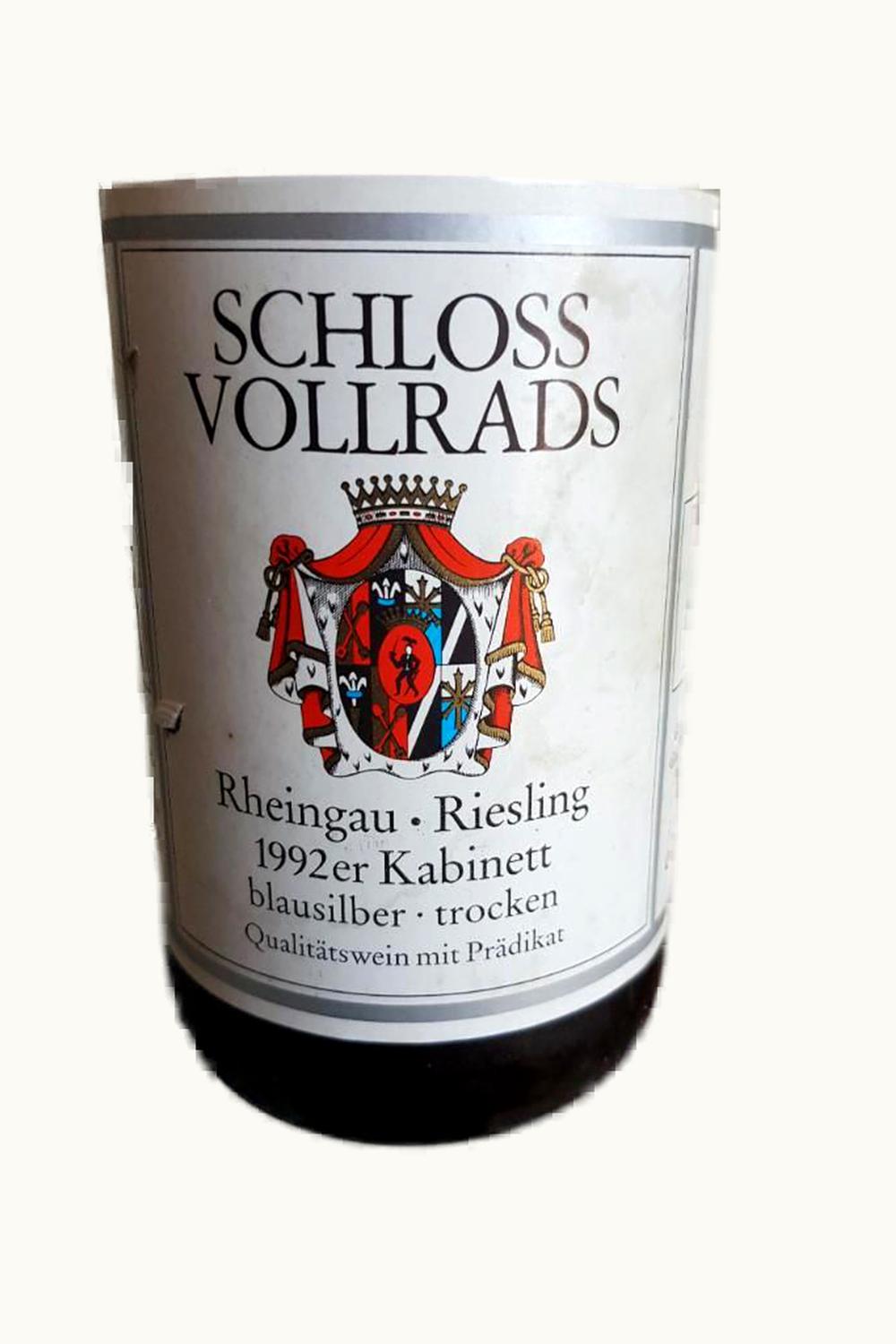 Schloss Vollrads Schloss Vollrads Blausilber Riesling Kabinett Trocken, 1985