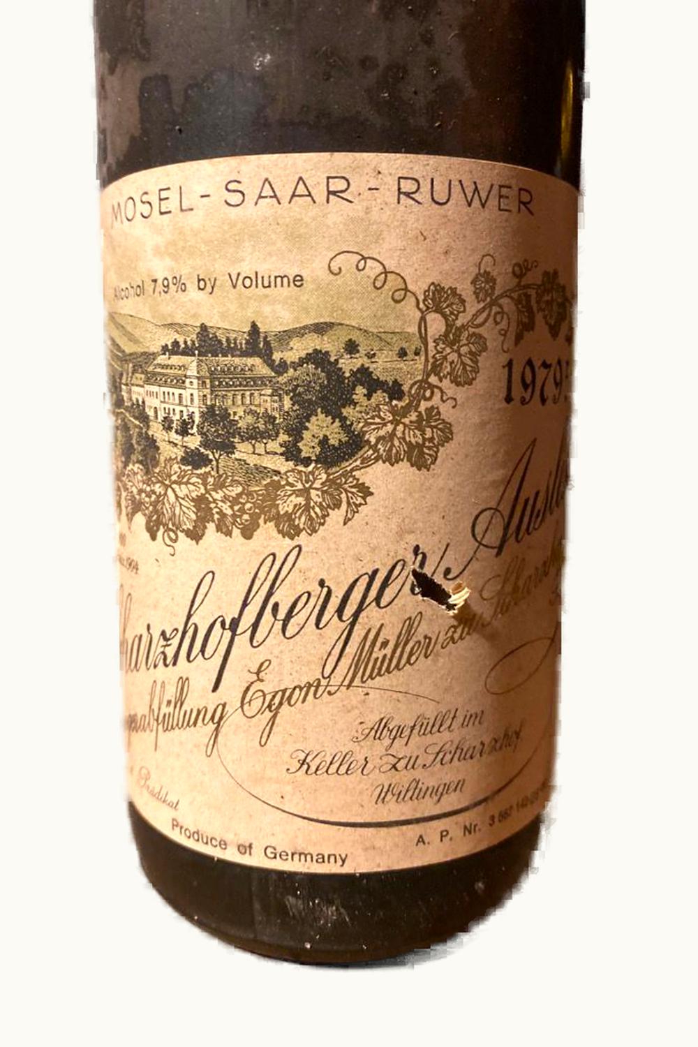 Egon Müller Egon Müller Scharzhofberger Riesling, 1981