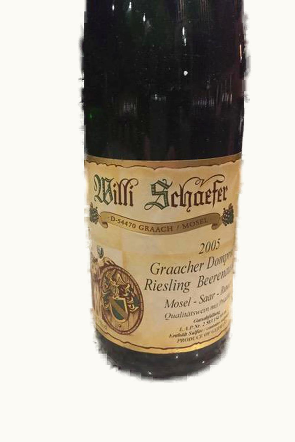 Willi Schaefer Willi Schaefer Domprobst Riesling BA, 1976