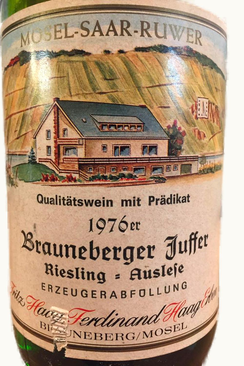 Fritz Haag Fritz Haag Juffer Riesling Auslese, 1976