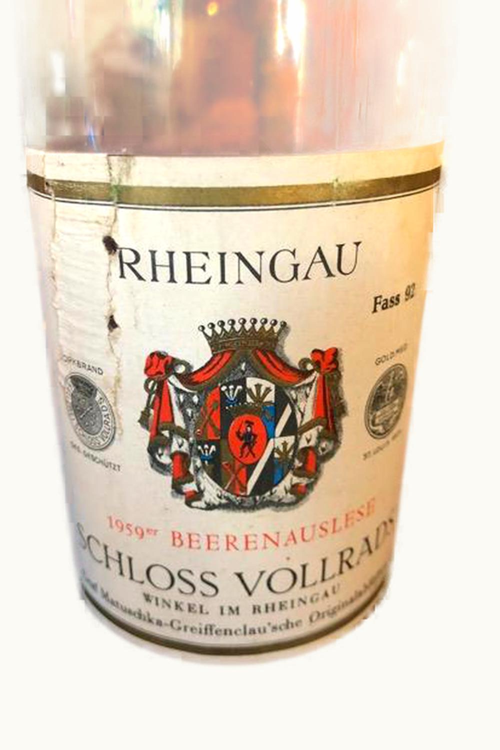Schloss Vollrads Schloss Vollrads Riesling BA, 1976