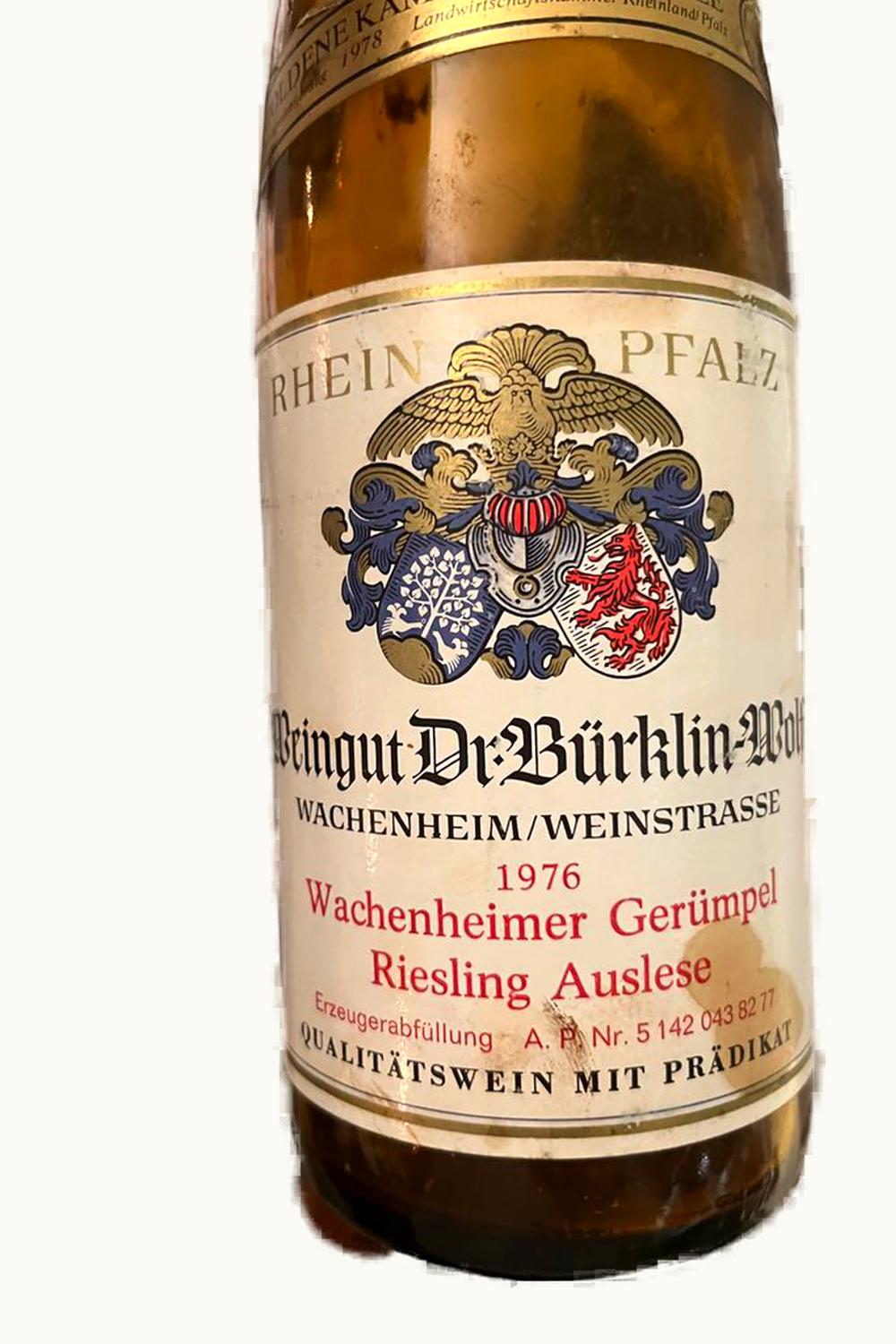 Dr. Bürklin-Wolf Dr. Bürklin-Wolf Gaisböhl Riesling BA, 1976