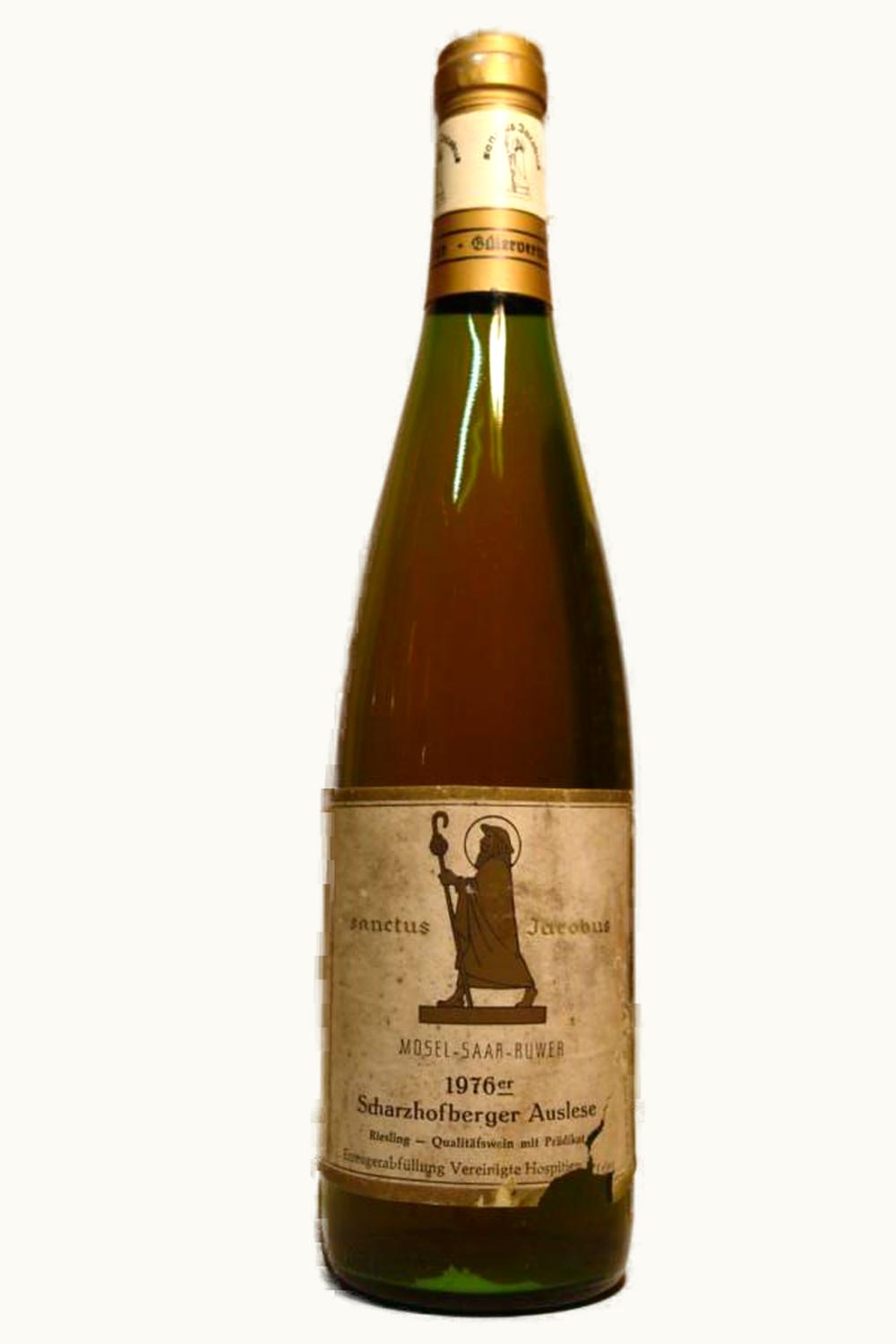 Vereinigte Hospitien Trier Vereinigte Hospitien Trier Sanctus Jacobus Scharzhofberger Riesling Auslese, 1976