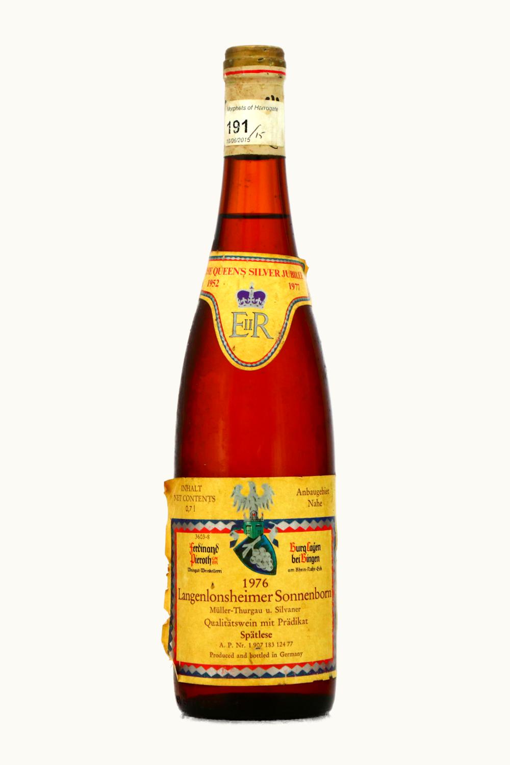 Pieroth Sonnenborn Pieroth Sonnenborn Langenlonsheimer Spätburgunder, 1976