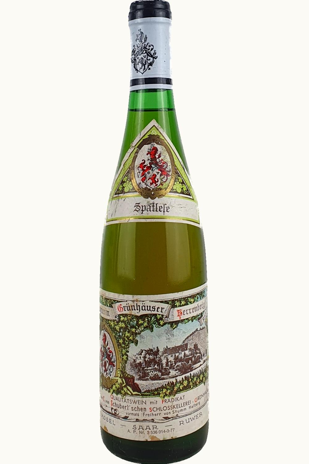 Maximin Grünhaus Maximin Grünhaus Herrenberg Riesling Auslese, 1975
