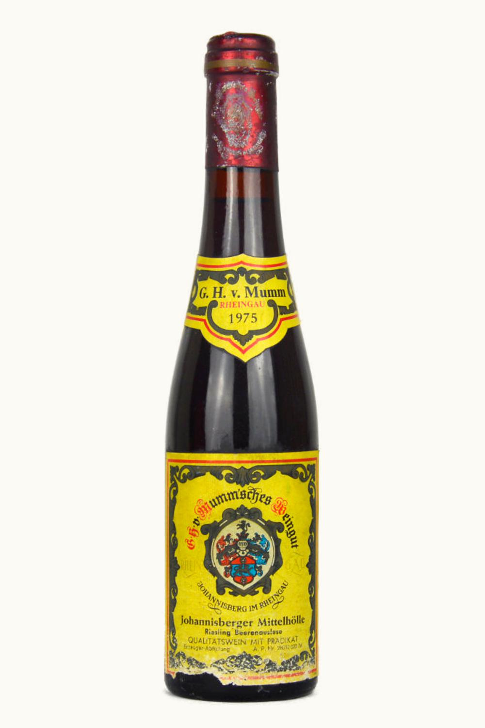 G.H. Mumm G.H. Mumm Mittelhölle Riesling BA, 1975