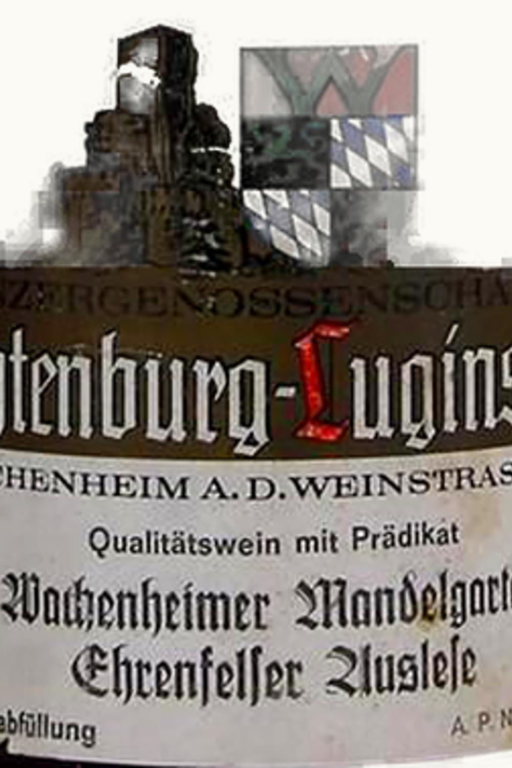 Winzer Coop Wachtenburg Winzer Coop Wachtenburg Luginsland Wachenheimer Mandelgarten Ehrenfelser TBA, 1974