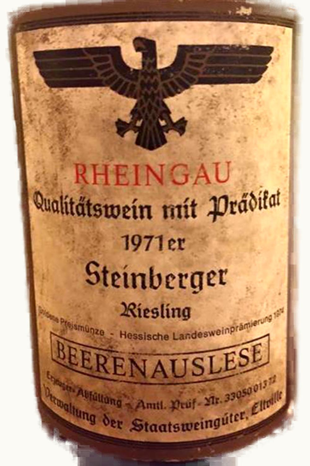 Verwaltung Staat Eltville Verwaltung Staat Eltville Steinberg Riesling BA, 1973