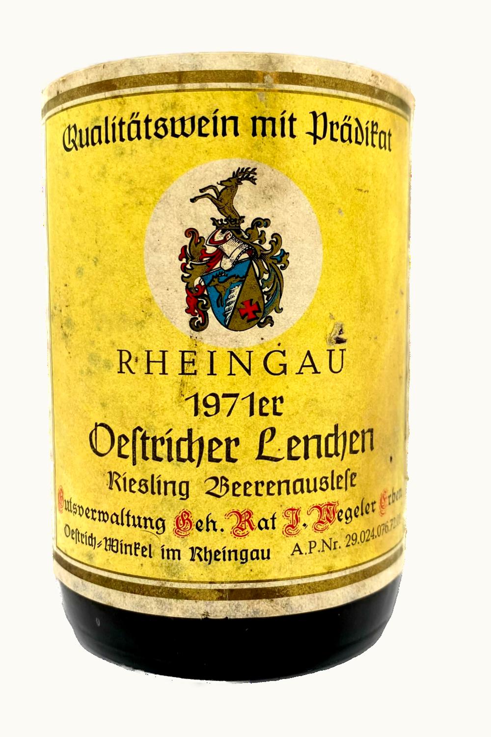 Wegeler Wegeler Lenchen Riesling BA, 1971