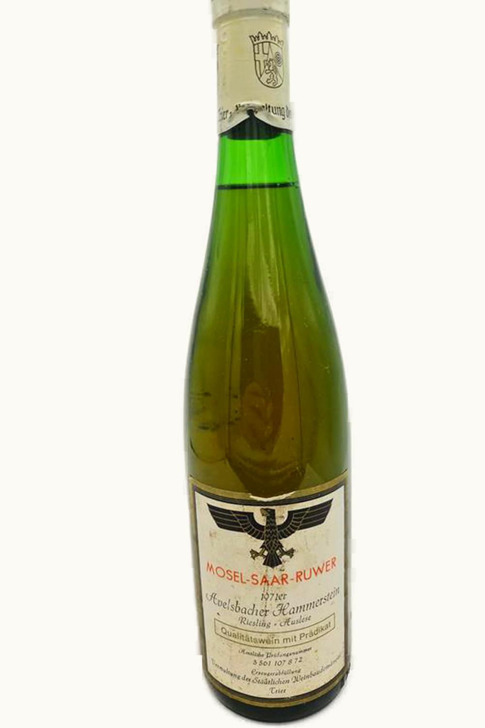 Staatlicher Hofkeller Mainz Staatlicher Hofkeller Mainz Avelsbach Hammerstein Riesling Auslese, 1971