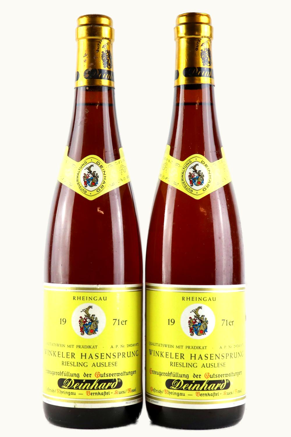Hirschmann Hirschmann Hasensprung Riesling Auslese, 1971