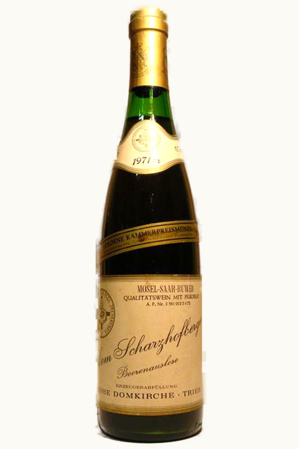 Bischof Trier Bischof Trier Hohe Domkirche Scharzhofberger Riesling BA, 1971
