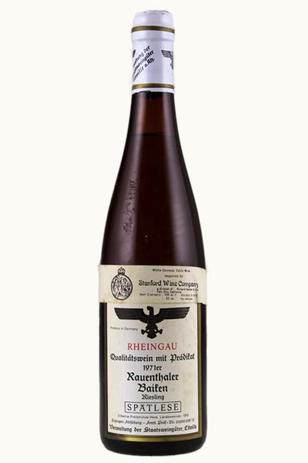 Verwaltung Staat Eltville Verwaltung Staat Eltville Langenstück Riesling Spätlese Rauenthal, 1971