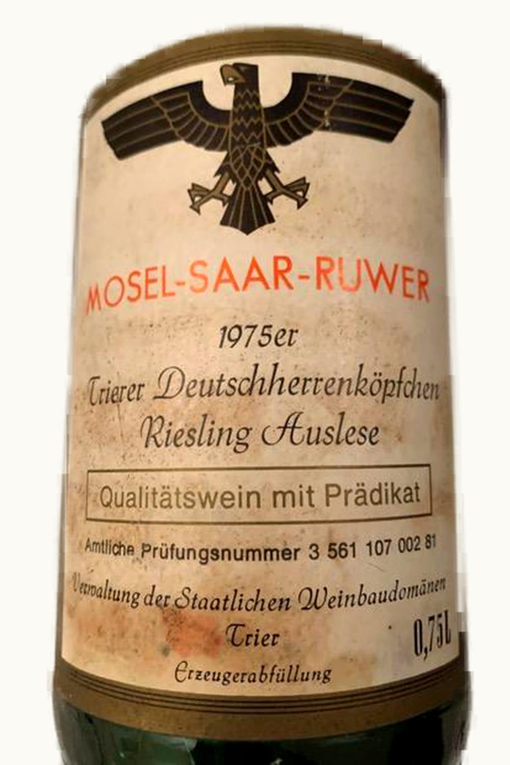 Vereinigte Hospitien Trier Vereinigte Hospitien Trier Serrig Vogelsang Riesling Auslese Gold Cap, 1971