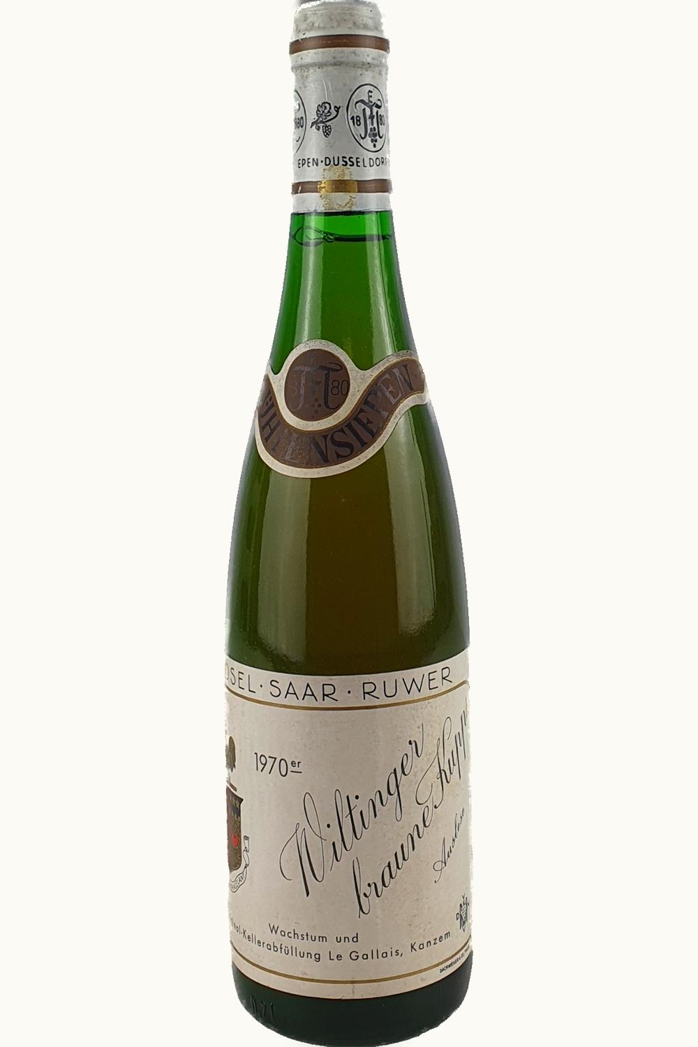 Egon Müller Egon Müller Le Gallais Braun Kupp Riesling Auslese, 1970