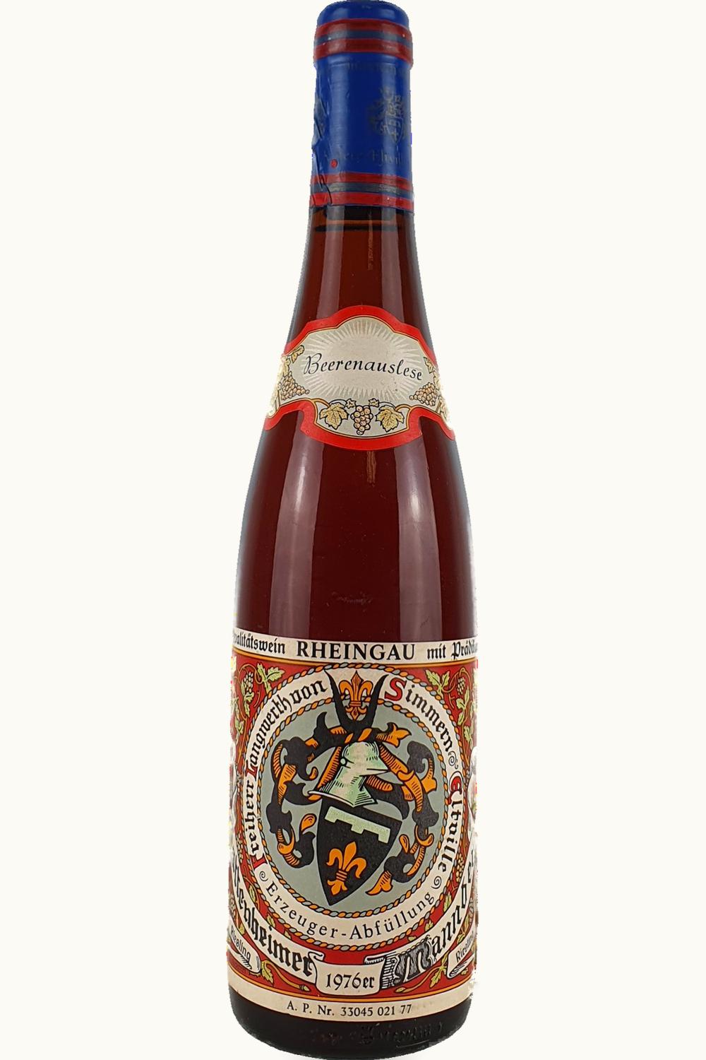 Freiherr Langwerth Freiherr Langwerth Mannberg Riesling Auslese, 1970