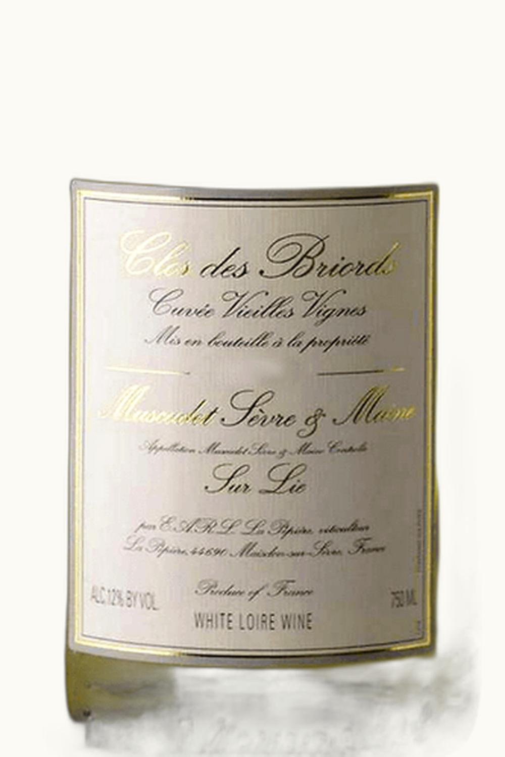 Domaine de la Pépière Domaine de la Pépière Sur Lie Clos Briords Cuvée Vieilles Vignes Muscadet Sèvre et Maine, 2022